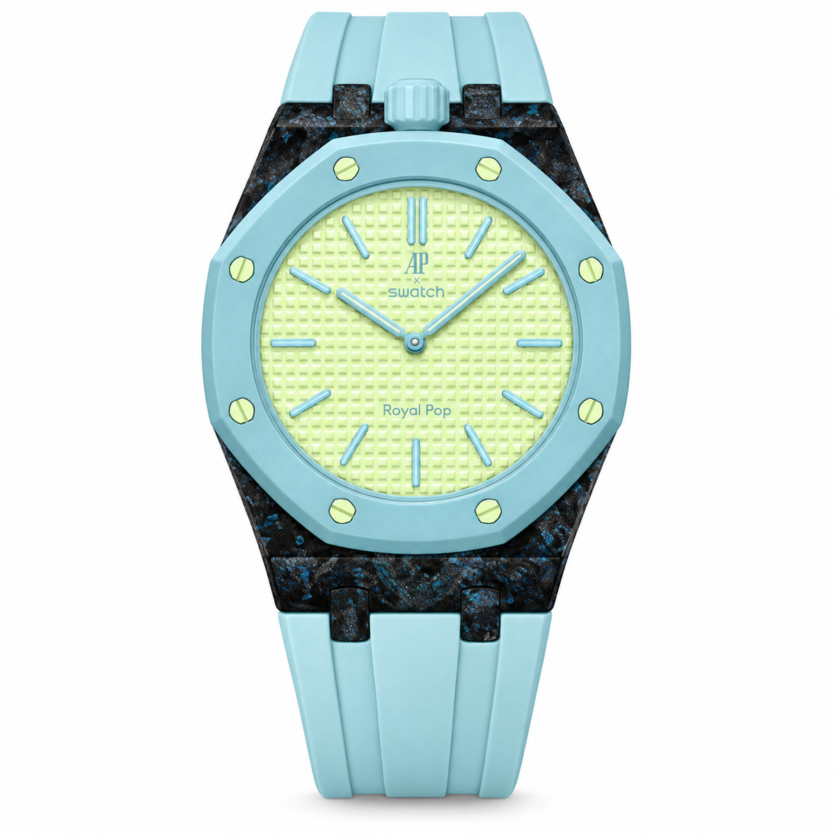 SWATCH ROYAL POP BLAUE ACHT compreso di cinturino